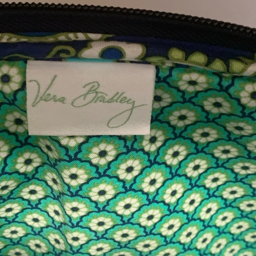 Vera Bradley Quilted Rhythm & Blues Laptop iPad Tablet Sleeve Case Good Preowned